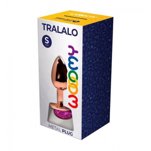Wooomy Tralalo, S - Анальна пробка з каменем, 7х2.8 см (фіолетовий) - купити в Україні | Секс шоп SEX-SHOP.ua