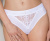 Passion PS001 Panties - Трусики с широкой резинкой и кружевом (белые, размер S)