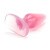 Анальная пробка Crystal Jellies Butt Plug Medium, 13х3,5 см (розовый) - sex-shop.ua