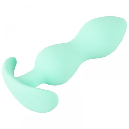 Cuties Mini Butt Plug - Силиконовая анальная пробка, 7.5х2.8 см (мятный)