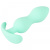 Cuties Mini Butt Plug - Силиконовая анальная пробка, 7.5х2.8 см (мятный)