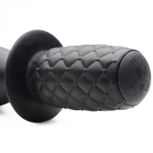 The Drop 10x Silicone Vibrating Thruster-анальний вібратор з рукояткою, 19.7 см (чорний)