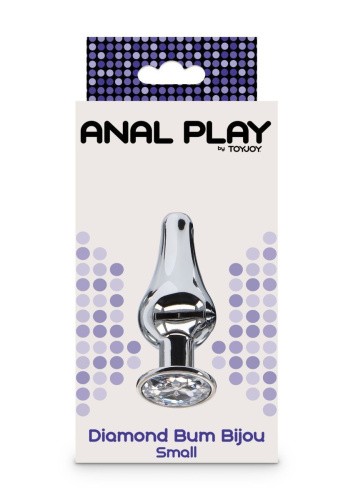 Toy Joy Small Diamond Bum Bijou - Анальна пробка, 7х3 см