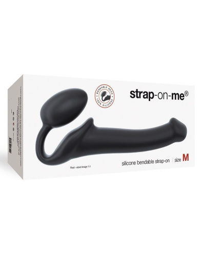 Strap-On-Me Black M - Безременевий страпон, 15.6х3.3 см