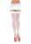Leg Avenue Sheer backseam stockings - Чулки со швом, OS (белые)