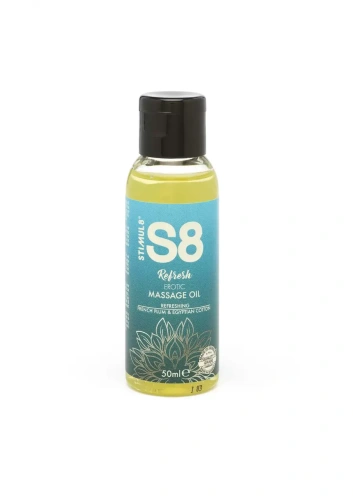 Stimul8 Massage Oil - Массажное масло, 50 мл (французская слива и египетский хлопок) - sex-shop.ua