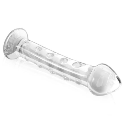 LoveToy Glass Romance Clear 7.5" - стеклянный фаллоимитатор, 16.5х3 см (прозрачный)