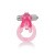 CalExotics Triple Clit Flicker - віброкільце, 7х3.5 см (рожевий) - купити в Україні | Секс шоп SEX-SHOP.ua