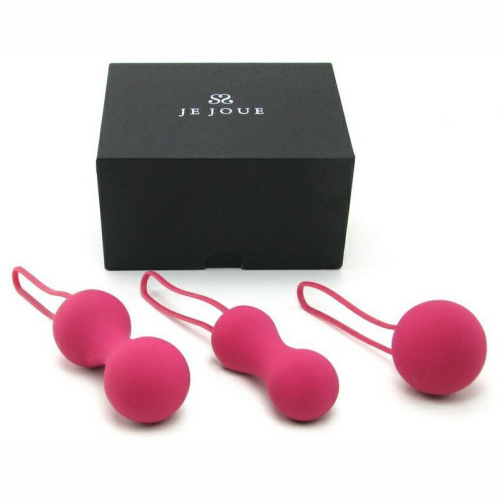 Je Joue Ami - Набор вагинальных шариков, 3,8-3,3-2,7 см, 54-71-100 г (фуксия) - sex-shop.ua