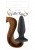 Анальная пробка с хвостом Filly Tails 9,9х5,3 см. (коричневый) - sex-shop.ua