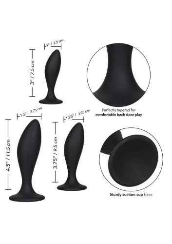 California Exotic Novelties - Silicone Anal Curve Kit - Набор анальных пробок