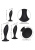 California Exotic Novelties - Silicone Anal Curve Kit - Набор анальных пробок