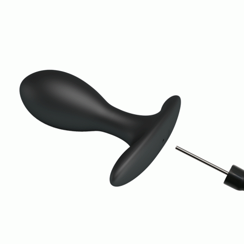 Pretty Love Inflatable Anla Plug Black - надувна анальна пробка зі зміщеним центром ваги, 15 см (чорний)