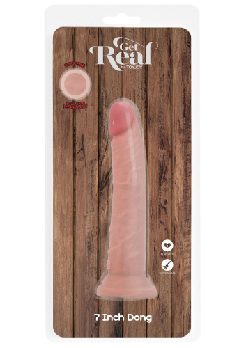 Реалистичный фаллоимитатор Get Real Deluxe 7 Inch Dong, 17.5 см