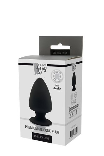 Cheeky Love Premium Silicone Plug S - Анальная пробка, 9 см (черный)