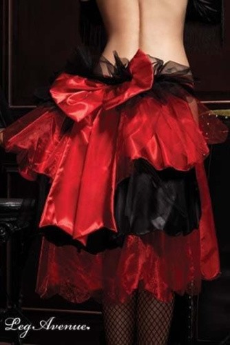 Leg Avenue LEGA1695RB - Маняшая юбка-хвост с бантами, (красный) - sex-shop.ua
