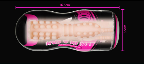 LoveToy Sex In A Can Vibrating Vagina Tunnel - Мастурбатор вагина, 16х6.5 см - sex-shop.ua
