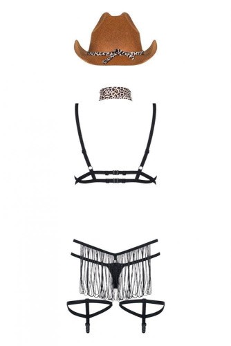 Костюм девушки-шерифа Obsessive 832-CST-1 cowgirl costume, S/M
