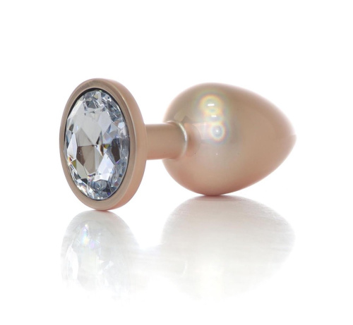 Анальная пробка Jewellery Pearl Gold Plug - размер L