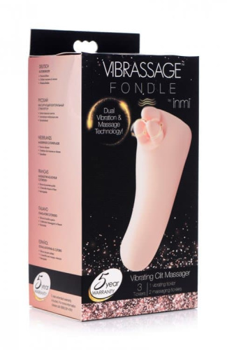 Inmi Vibrassage Fondle Vibrating Clit Massager-кліторальний вібратор 12.7х5.8 см