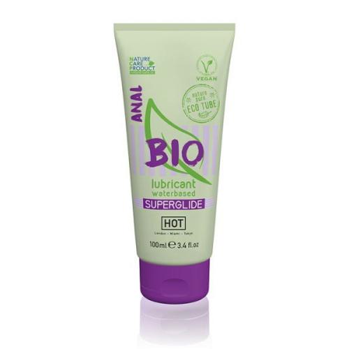 HOT BIO ANAL Superglide органический анальный лубрикант, 100 мл - sex-shop.ua