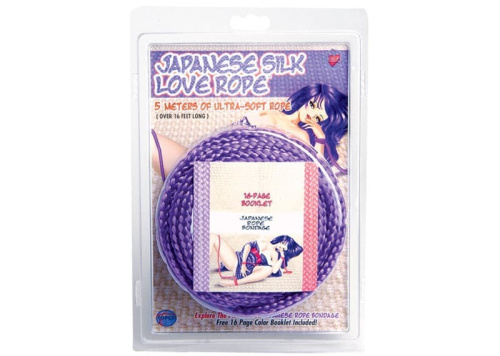 Веревка для связывания 5м, Japanese Silk Love Rope (пурпурный) - sex-shop.ua