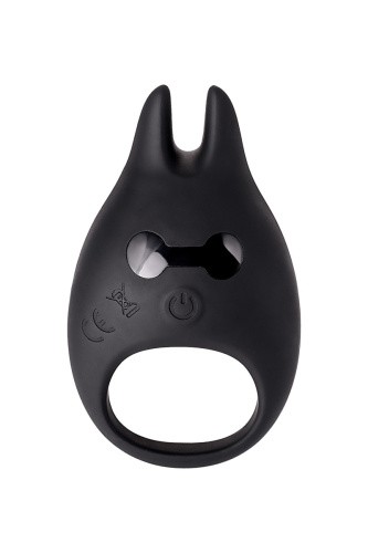 Toyfa Erotist Diablo - виброкольцо с ушками, 8х2.6 см (черный)