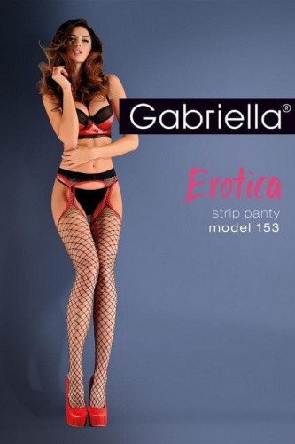 Сексуальные чулки с поясом Gabriella Strip Panty 153  (1/2)