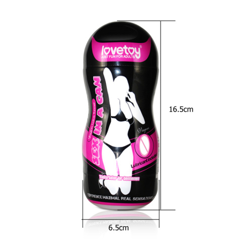 LoveToy Sex In A Can Vagina Lotus Tunnel - Мастурбатор, 16.5 см (телесный)