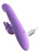 Fantasy For Her Her Thrusting Silicone Rabbit - вибратор кролик с подогревом, толчками и вибрацией, 13.3х3.6 см
