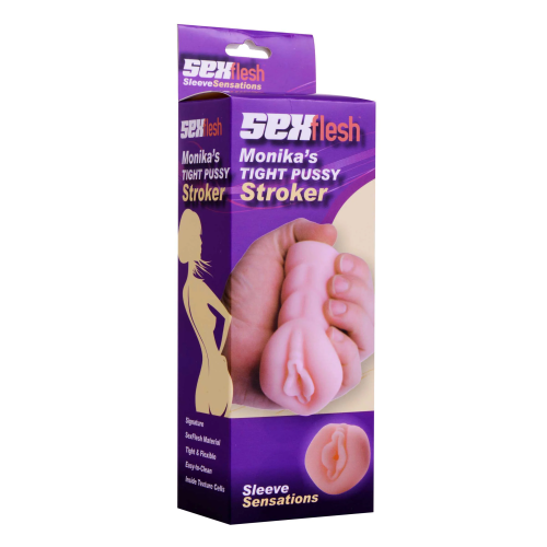 Sexflesh Monika's Tight Pussy Mini Stroker - Мастурбатор, 10х6,3 см (телесный) - sex-shop.ua