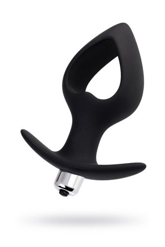 Toyfa Popo Pleasure Anal Plug Cordis L Vibro - Анальная пробка с вибрацией, 17х7.5 см (чёрный)