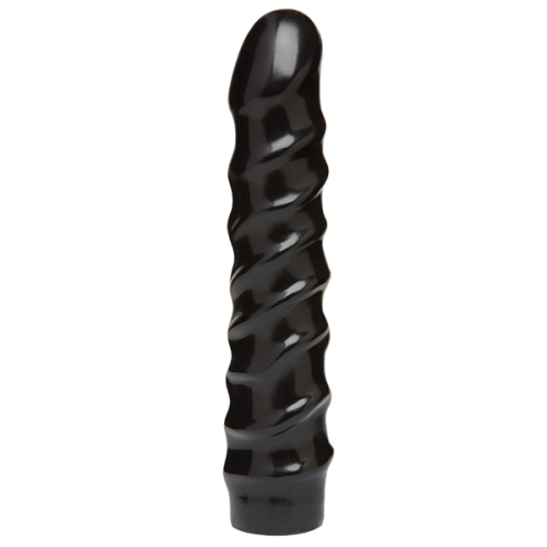 Doc Johnson CodeBlack - 8 Inch Raging - фалоимитатор, диаметр 20х3.8 см (чёрный) - sex-shop.ua