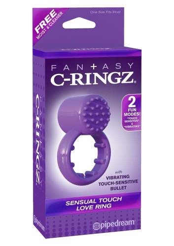 Pipedream Sensual Touch Love Ring - виброкольцо, 5х2.5 см (фиолетовый)