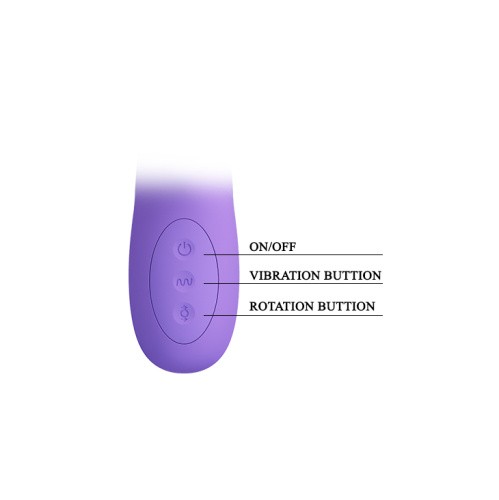 Pretty Love Truman Vibrator - вибратор кролик с функцией вращения, 23.8х3.7 см