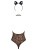 Obsessive Leocatia teddy S/M - Сексуальный леопардовый боди