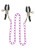 Toy Joy Stimulating Nipple Chain Metal - Металеві затискачі для сосків з рожевим ланцюжком