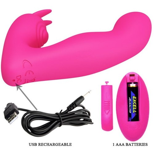Pretty Love Josephine G-spot Massager Pink - Вибратор с пультом дистанционного управления, 10.9х2.7 см (розовый)