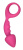 Adrien Lastic Budy Pink - анальная пробка со стимулирующей ножкой, 13х2.5см (розовый) - sex-shop.ua