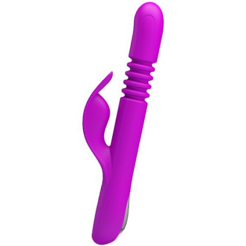 Pretty Love Donahue Vibrator Pink - Вібратор-кролик з поступальним рухом, 26.8х3.4 см (фіолетовий) - купити в Україні | Секс шоп SEX-SHOP.ua