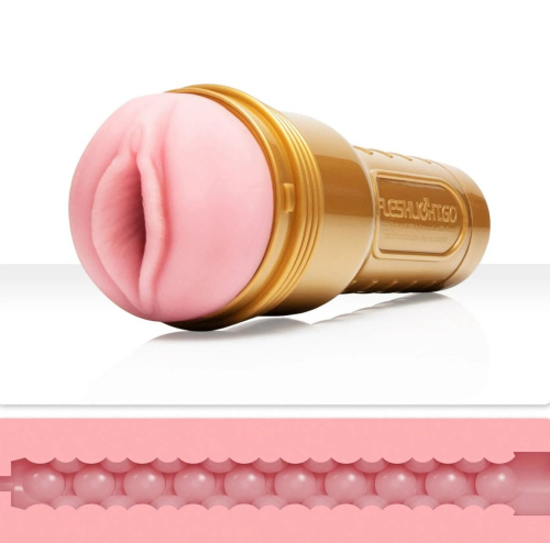 Fleshlight GO STU - Мастурбатор вагина для тренировки выносливости, 24.5 см (розовый) - sex-shop.ua