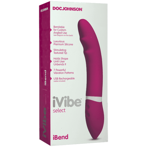 Doc Johnson iVibe Select iBend - Вибратор, 15.2х3.8 см (розовый) - sex-shop.ua