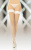 SoftLine Stockings 5517 - чулки в сетку, 4 (белый)