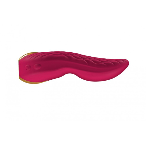 Shunga - Aiko Intimate Massager - Вибромассажер, 10.8х6.5 см (малиновый) - sex-shop.ua