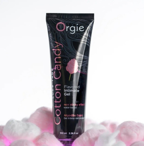 Orgie Lube Tube Cotton Candy - оральный лубрикант со вкусом сахарной ваты, 100 мл - sex-shop.ua