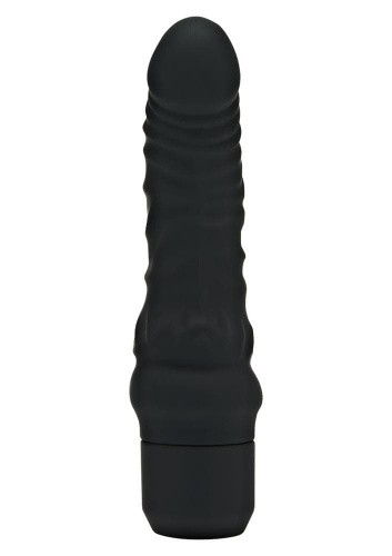 Get Real Mini Classic G-spot Vibrator - Реалистичный вибратор с венами, 14х4 см (черный) - sex-shop.ua