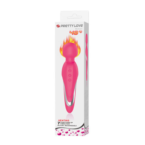 LyBaile Pretty Love Micheal Heat Massager Pink - Вибратор-микрофон с функцией нагрева, 21х4 см (розовый)