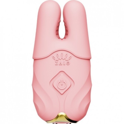 Zalo Nave Coral Pink - Вибратор для груди с пультом и подключением к смартфону (розовый) - sex-shop.ua