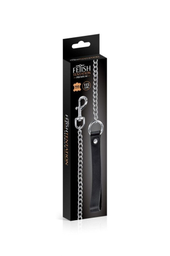 Поводок Fetish Tentation Premium Metal Leash, 115 см