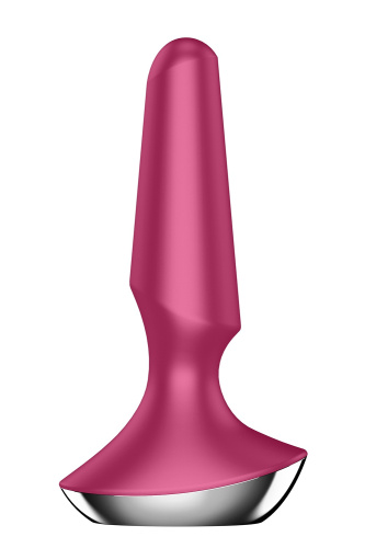 Satisfyer Plug-ilicious 2 - Анальна смарт-пробка, 14х3 см, (малінова)